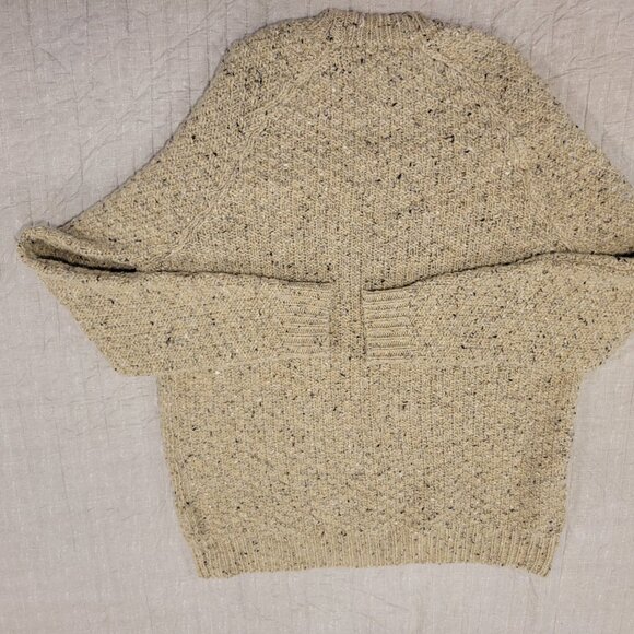 Finisterre Westray Crew Sweater, Large, Shale/Lt Brown - Picture 7 of 8